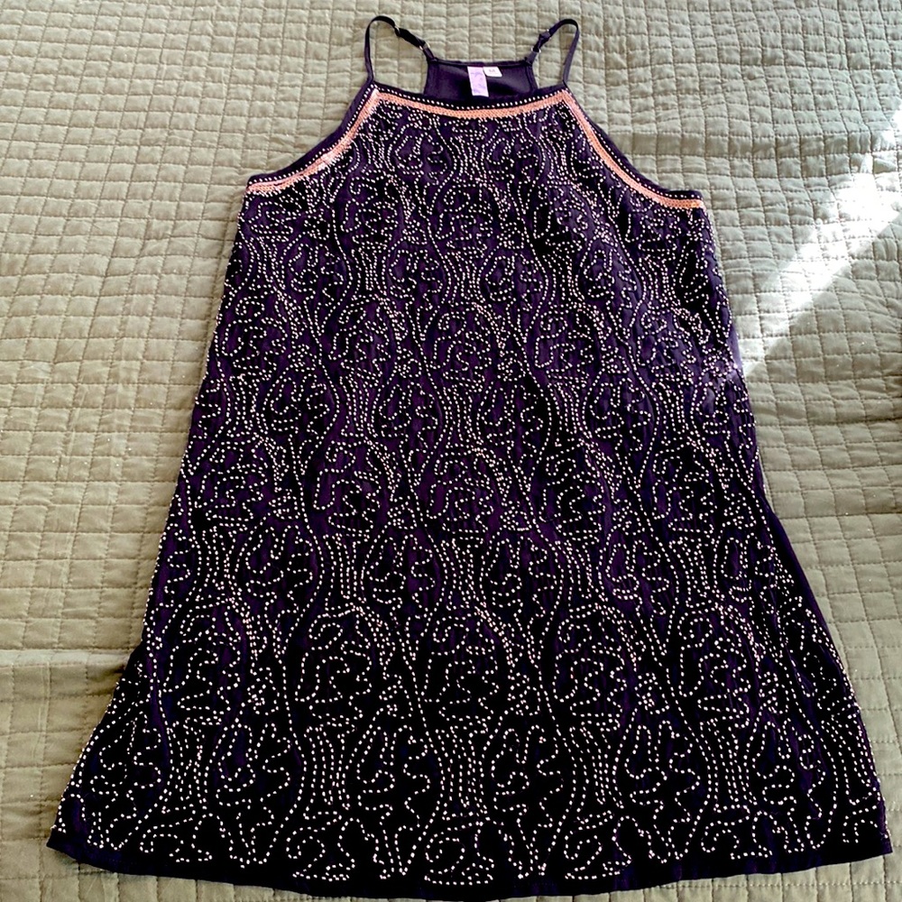 Gold beaded detail cocktail dress - great for NYE